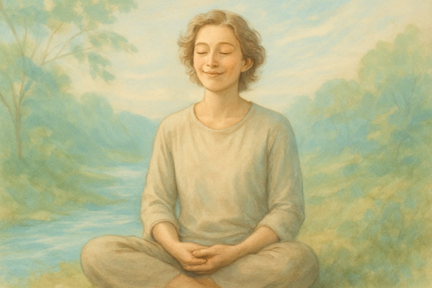 Persona en Paz, Feliz, sin estres